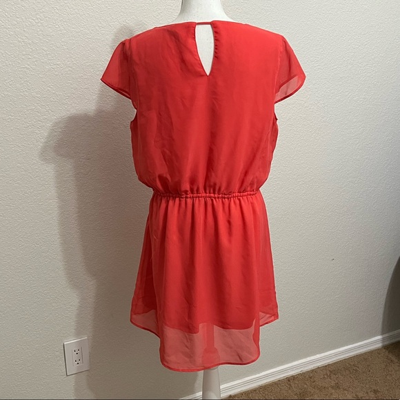 Charming Charlie summer keyhole tunic dress coral - Picture 2 of 7